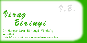 virag birinyi business card